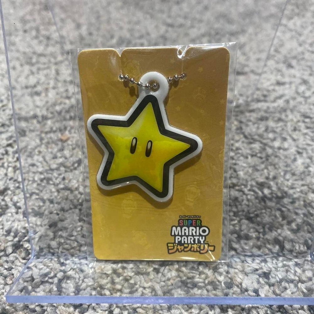 Nintendo Super Mario Party Jamboree Star Keychain 7-11 Promo Japan Exclusive